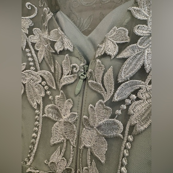 Azazie Sanna in Dusty Green Wedding Guest Mother of the Bride Dress - Picture 5 of 8